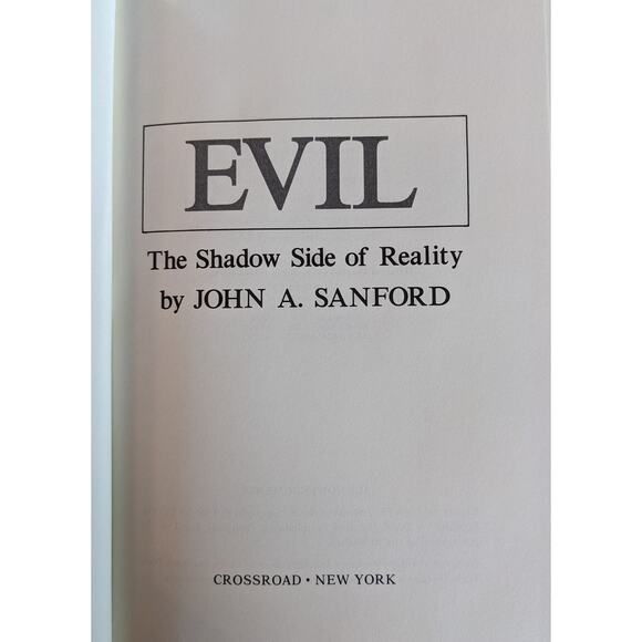 Evil The Shadow Side Of Reality 1981 By John Sanford Christian Problem Of Evil - Picture 10 of 16